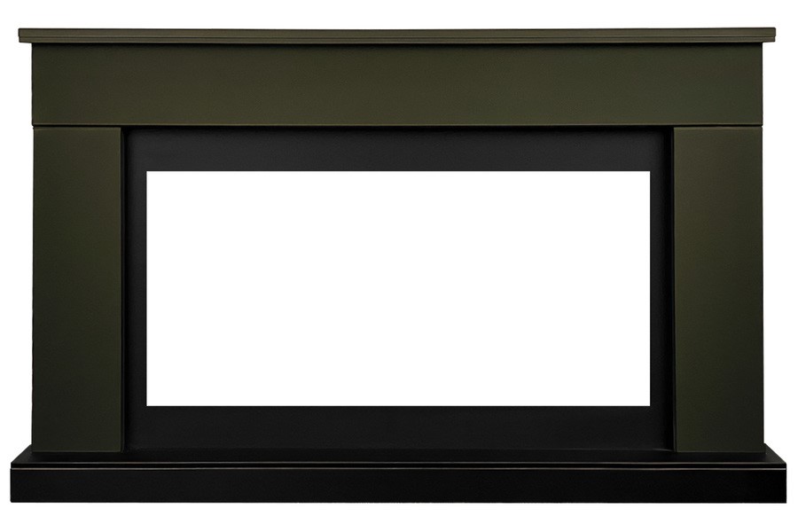 Линейный электрокамин Royal Flame BERGEN темная олива c очагом Vision 42 LED