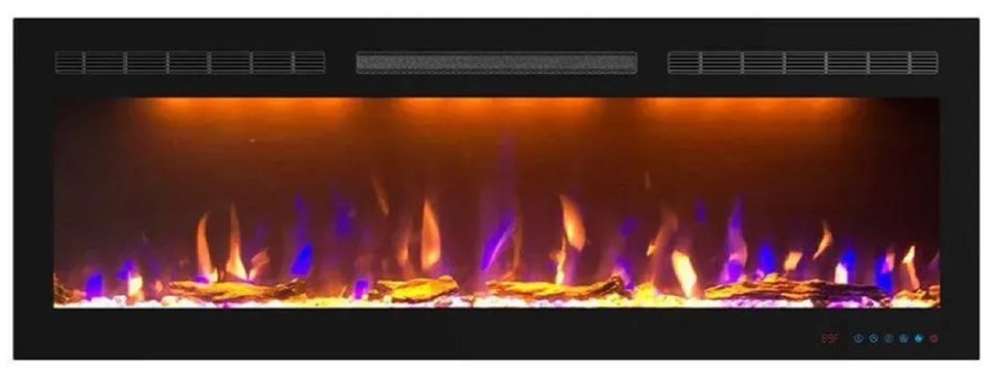 Широкий очаг 2D InterFlame FreeSpace 55 LED FX