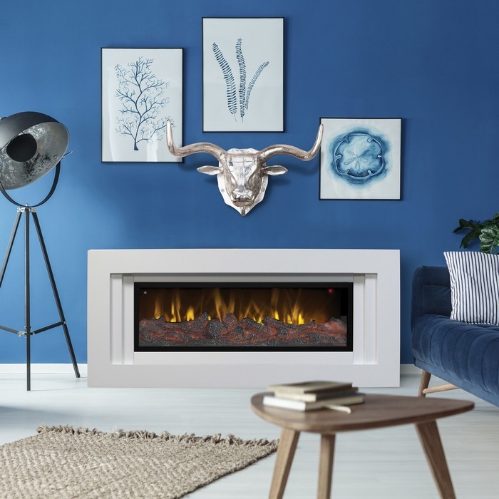 Линейный электрокамин Real-Flame Stockholm 42 WT-P591/WT-P511 с очагом Beverly 1000