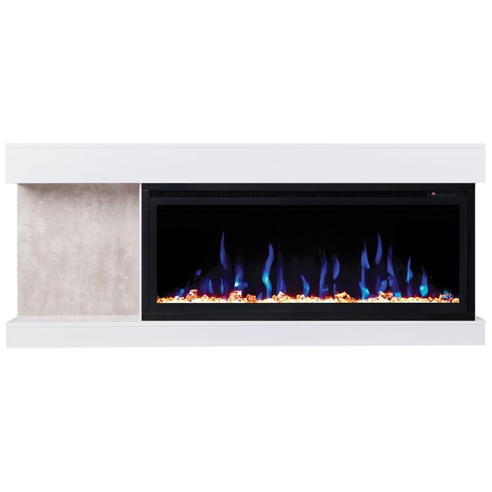 Линейный электрокамин Real-Flame Contemp 42 с очагом Saphir 42