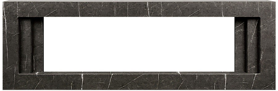 Линейный электрокамин Royal Flame Line 60 SFT Stone Touch cерый мрамор с очагом Vision 60 LED