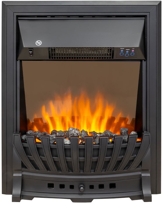 Электрокамин с классическим очагом 2D Royal Flame Sorrento с очагом Aspen Black/Brass