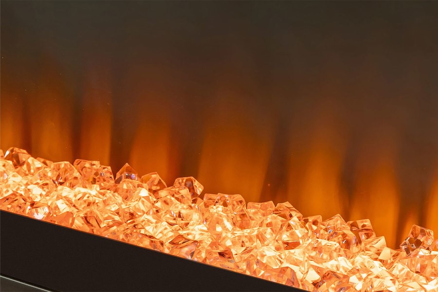 Линейный электрокамин Royal Flame Sparta 60 (белый) с очагом Vision 60 LED