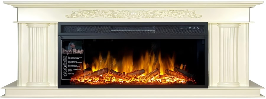 Линейный электрокамин Royal Flame Gloria с очагом Vision 42