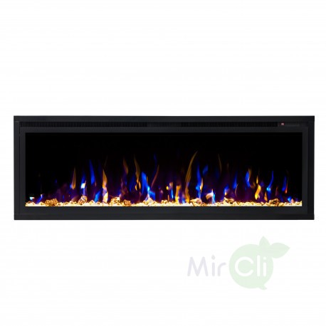 Линейный электрокамин Real-Flame Corsica 50 WT с очагом Saphir 50