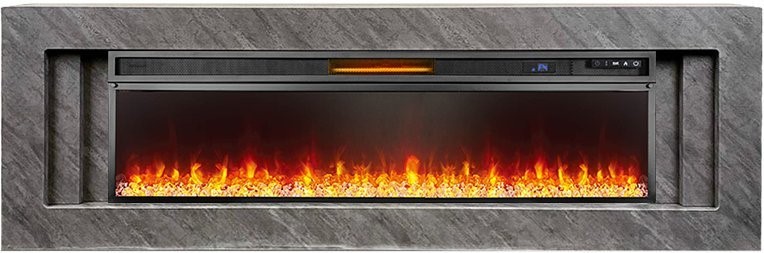 Линейный электрокамин Royal Flame Line 60 SFT Concrete с очагом Vision 60 LED