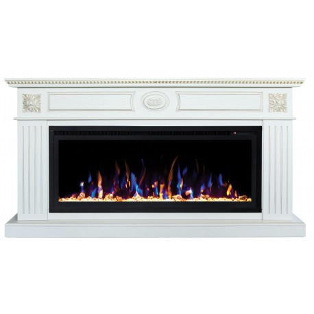 Линейный электрокамин Real-Flame Siena BV/42 (WT-659G) с очагом Saphir 42