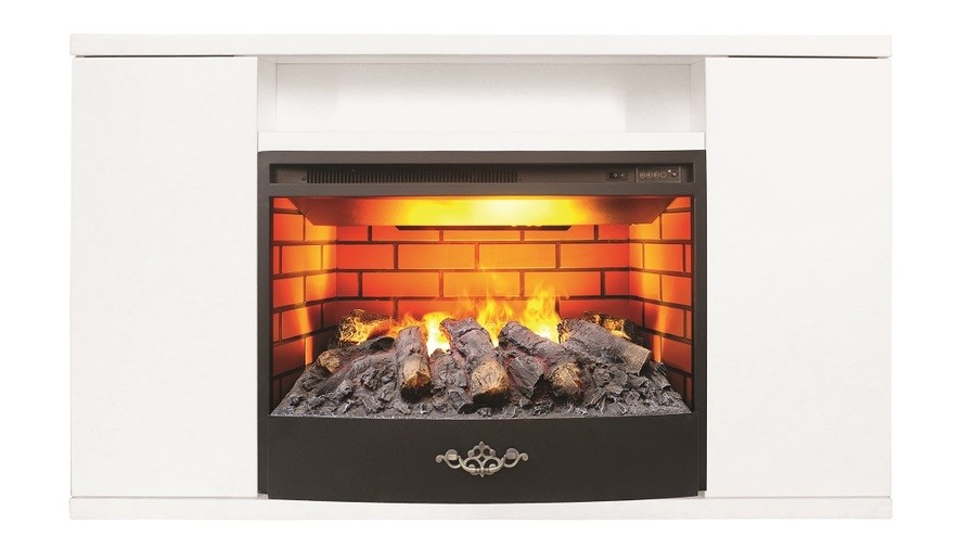 Электрокамин с широким очагом 3D Real-Flame Brooklyn 25,5 WT с очагом 3D Firestar 25,5