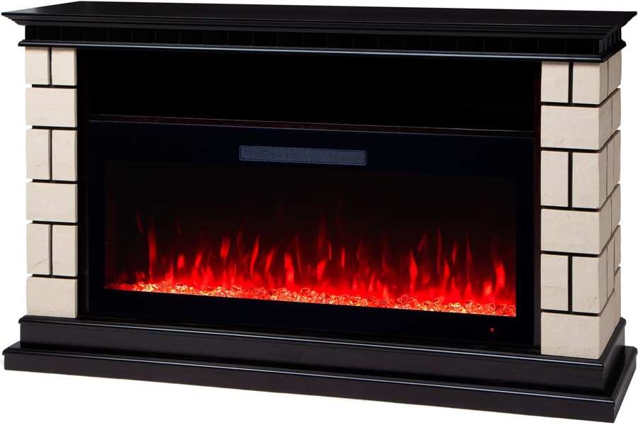 Линейный электрокамин Real-Flame SANTI D42 AO с очагом DIAMOND 42