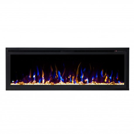 Линейный электрокамин Real-Flame Michigan 50 с очагом Saphir 50