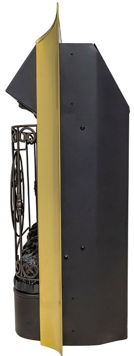 Электрокамин с классическим очагом 2D Royal Flame Sorrento с очагом Majestic FX Brass/Black