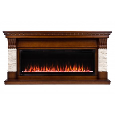 Линейный электрокамин Real-Flame Michigan 50 с очагом Saphir 50