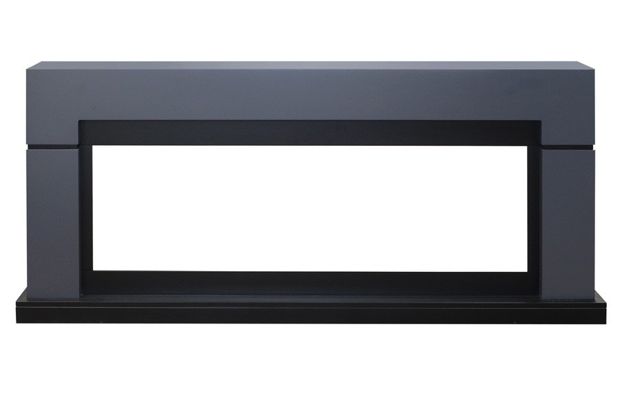 Линейный электрокамин Royal Flame Lindos Graphite Grey 60 (серый графит) с очагом Vision 60 LOG LED
