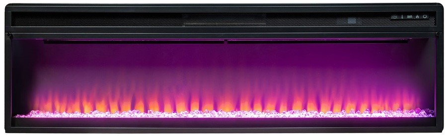 Линейный электрокамин Royal Flame Lindos Graphite Grey 60 (серый графит) с очагом Vision 60 LED
