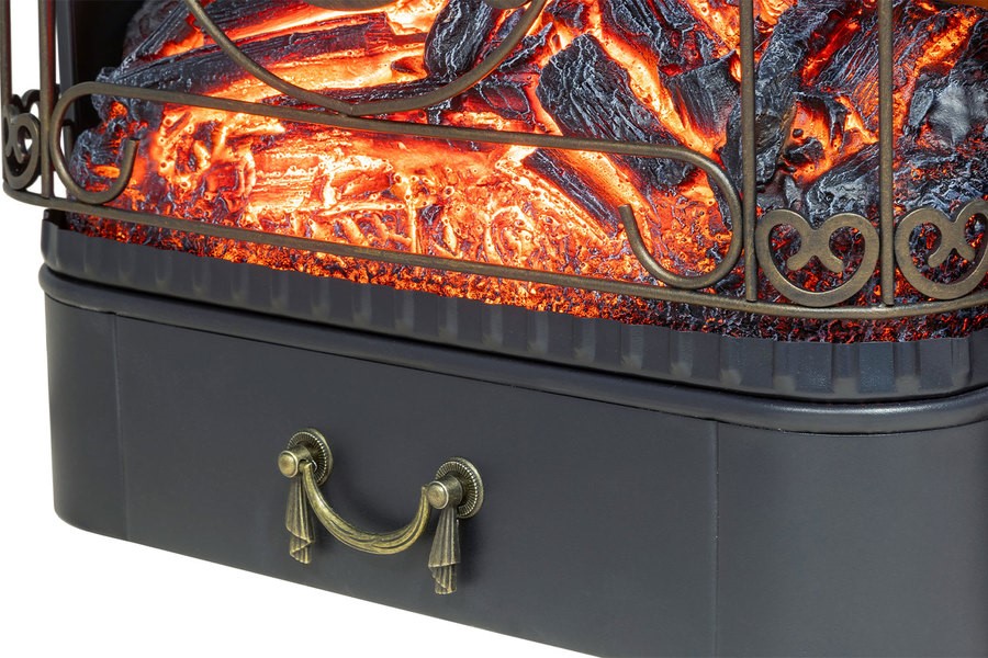 Электрокамин с классическим очагом 2D Royal Flame Sorrento с очагом Majestic FX Brass/Black