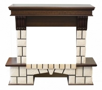 Угловой широкий портал Real-Flame Stone Corner 25/25,5