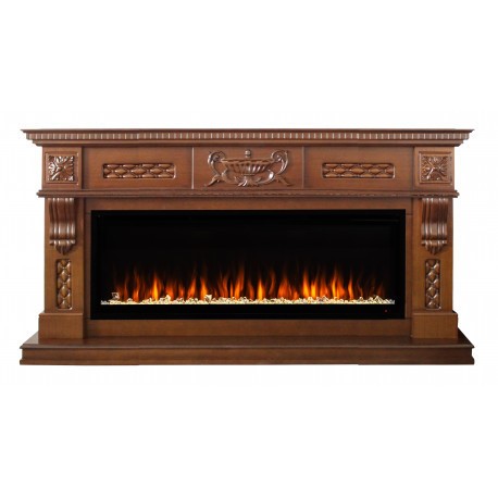 Линейный электрокамин Real-Flame Corsica 50 с очагом Saphir 50