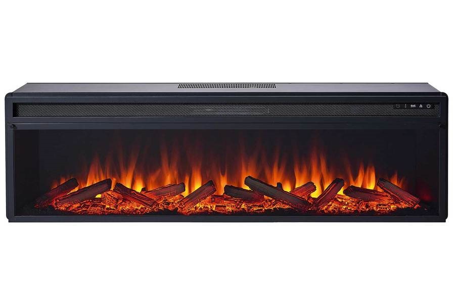 Линейный электрокамин Royal Flame Shateau 60 (темный дуб) с очагом Vision 60 LOG LED