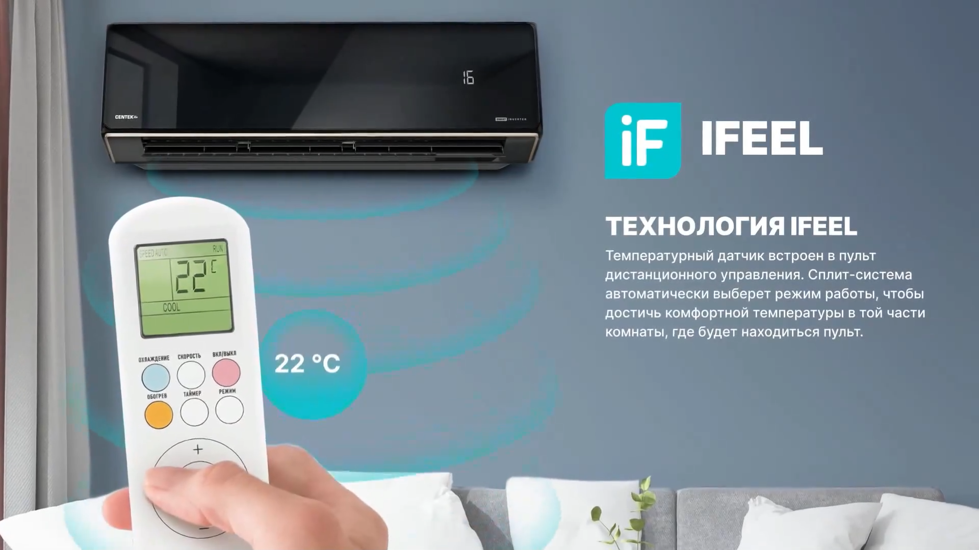 Кондиционер Centek CT-65i24