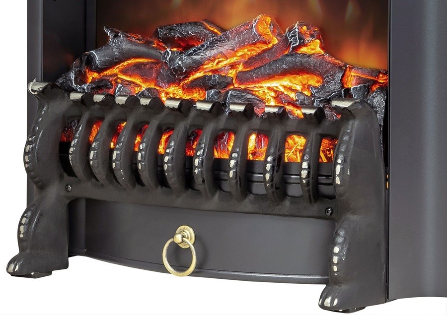 Электрокамин с классическим очагом 2D Royal Flame Sorrento с очагом Fobos FX Black/Brass