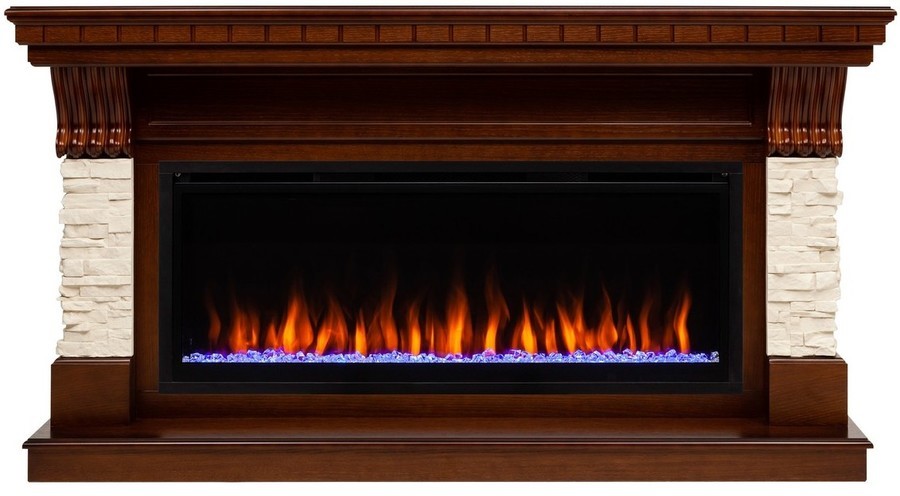 Линейный электрокамин Real-Flame Michigan BV/42 (AO-255) с очагом Saphir 42