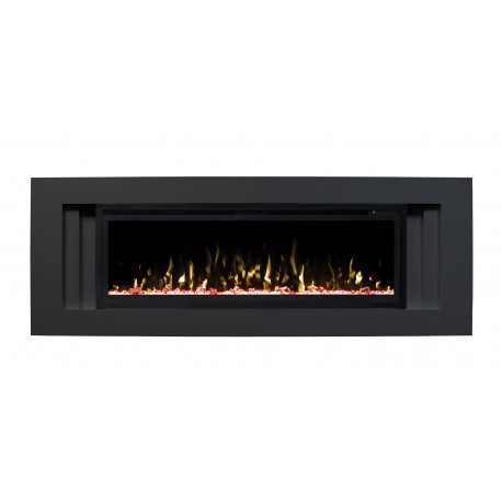 Электрокамин с широким очагом 3D Real-Flame Stockholm 50 BLM-P998/BLM-P918 с очагом Saphir 50