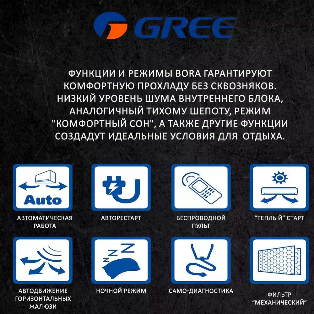 Кондиционер Gree Bora GWH28AAEXF-K3NNA2A