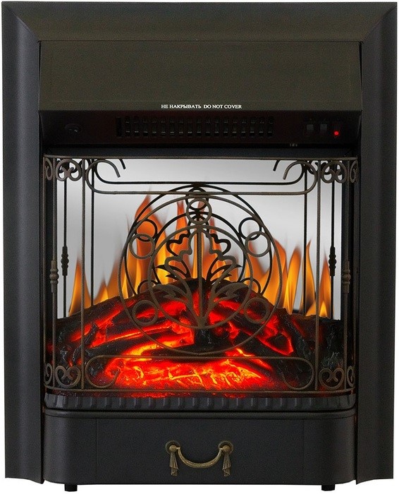 Электрокамин с классическим очагом 2D Royal Flame California STD SFT с очагом Majestic FX M Brass/Black (белый)
