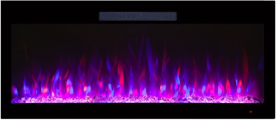 Линейный электрокамин Real-Flame SANTI D42 AO с очагом DIAMOND 42