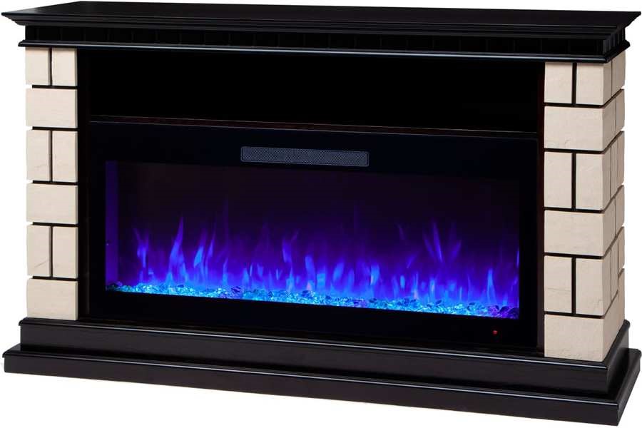 Линейный электрокамин Real-Flame SANTI D42 AO с очагом DIAMOND 42
