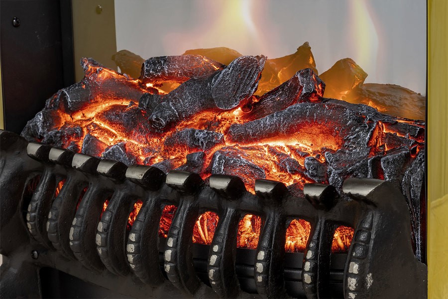Электрокамин с классическим очагом 2D Royal Flame Sorrento с очагом Fobos FX Black/Brass